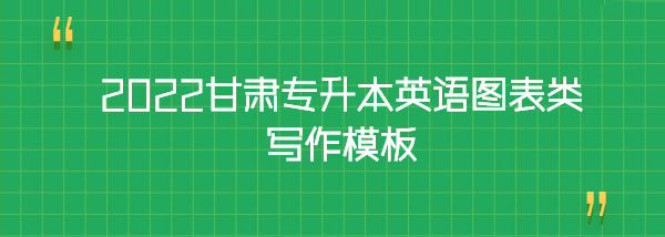 2022甘肅專升本英語(yǔ)圖表類寫作模板