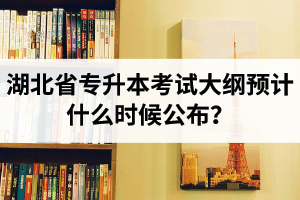 湖北省專升本考試大綱預(yù)計什么時候公布？現(xiàn)階段怎么備考比較好？