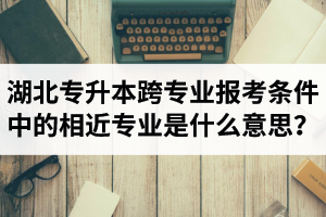 湖北省普通專升本跨專業(yè)報考條件中的“相近專業(yè)”是什么意思？