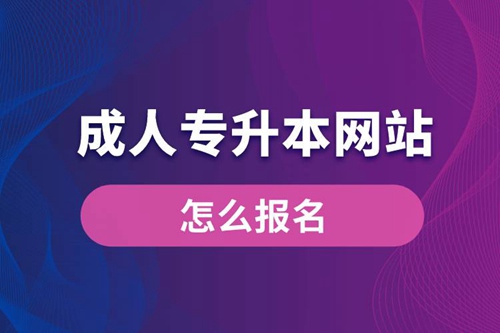 成人專升本網(wǎng)站入口和怎么報(bào)名