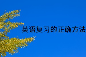 英語(yǔ)復(fù)習(xí)的正確方法