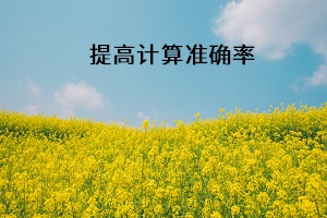 提高計算準確率